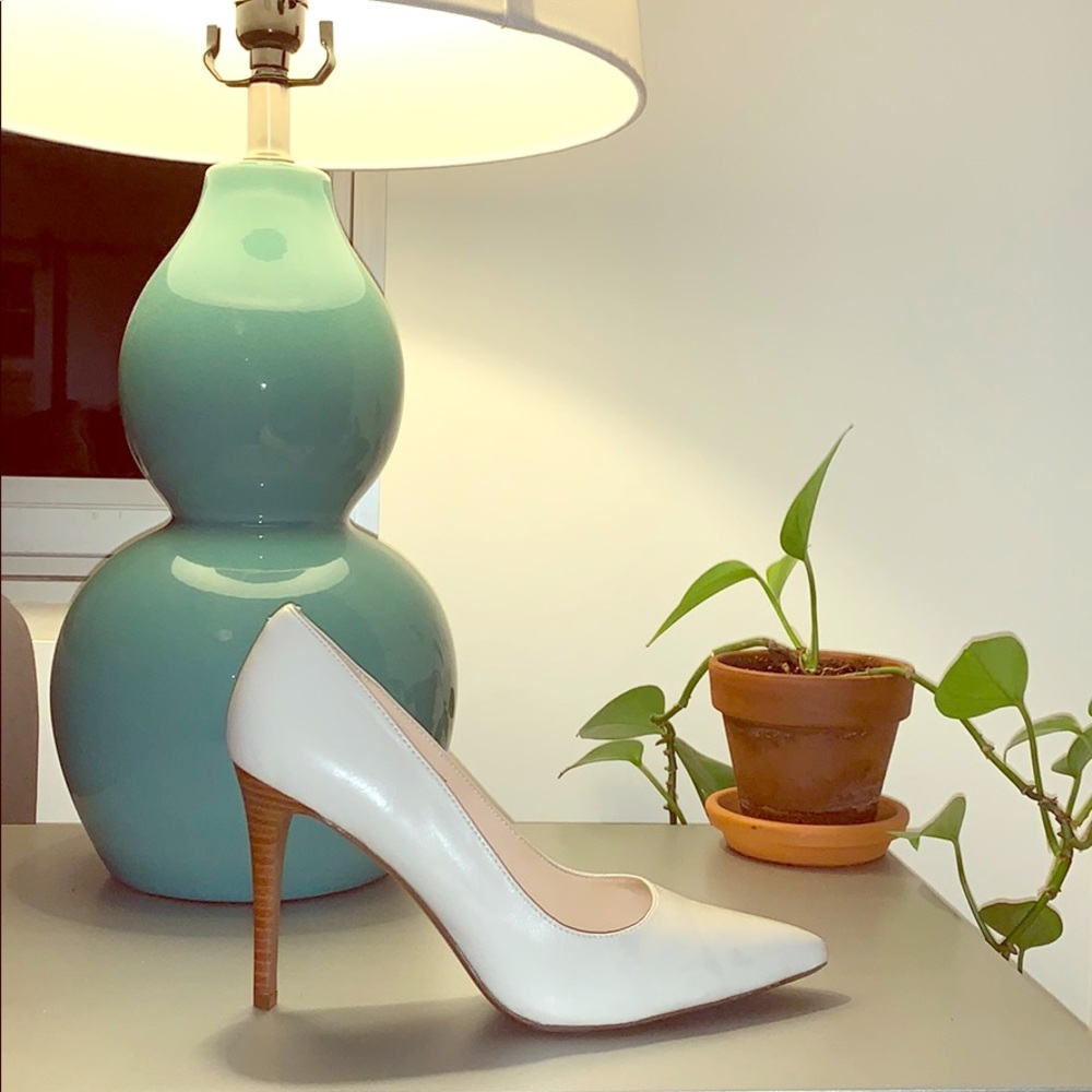 Nine West White Heels
